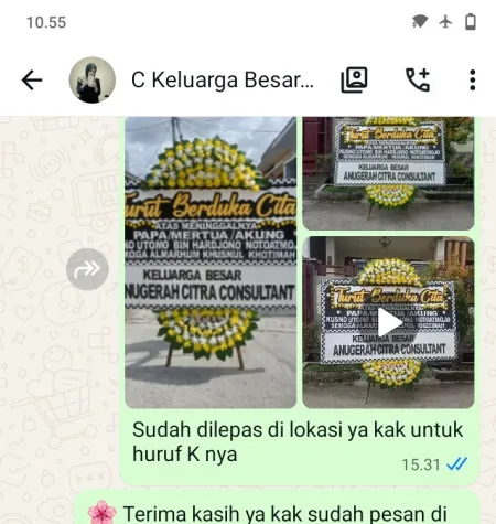 Pengiriman Papan Bunga Duka Bojongmenteng Rawalumbu